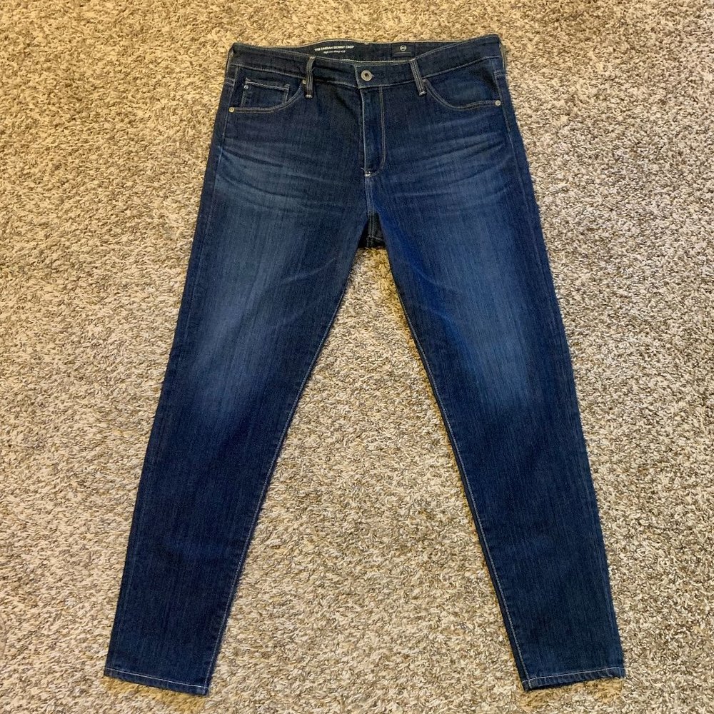 AG (Adriano Goldschmied) The "Farrah" Skinny Crop Jeans